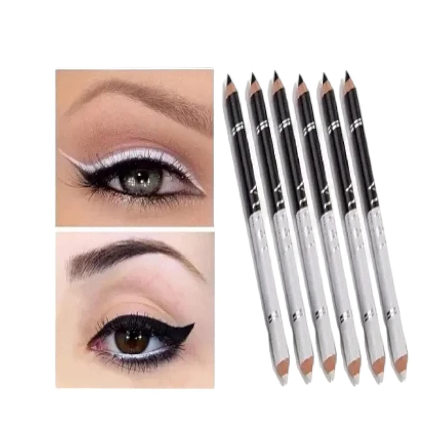 Lápis Para Olhos Duo 2em1 Preto e Branco Vivai