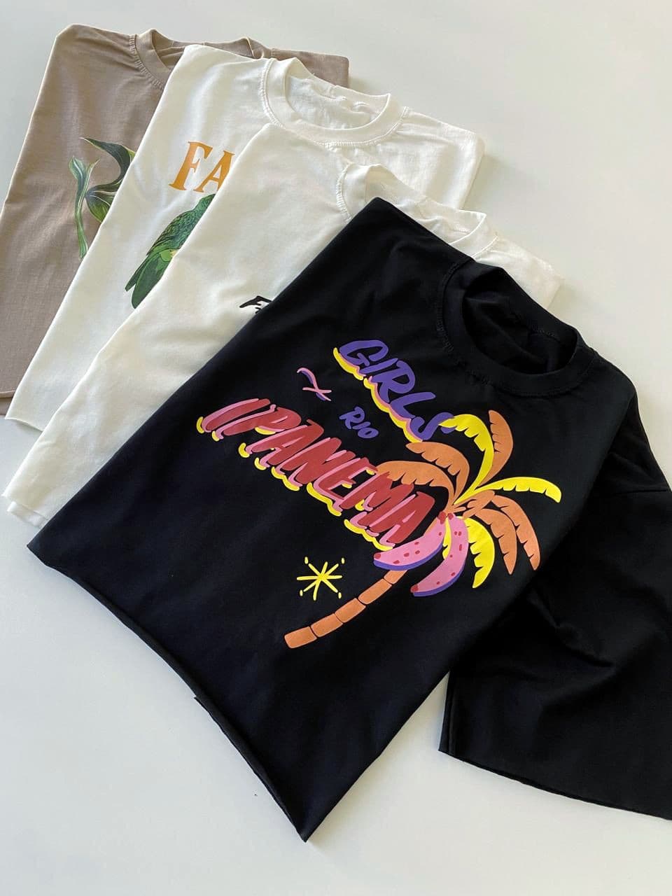 Cropped T-Shirt Oversized Estampada Rio Ref. 909