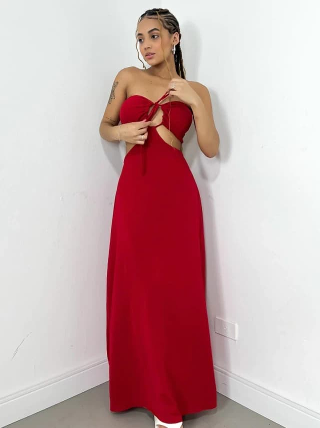 Vestido Feminino Longo Emily Ref. 193