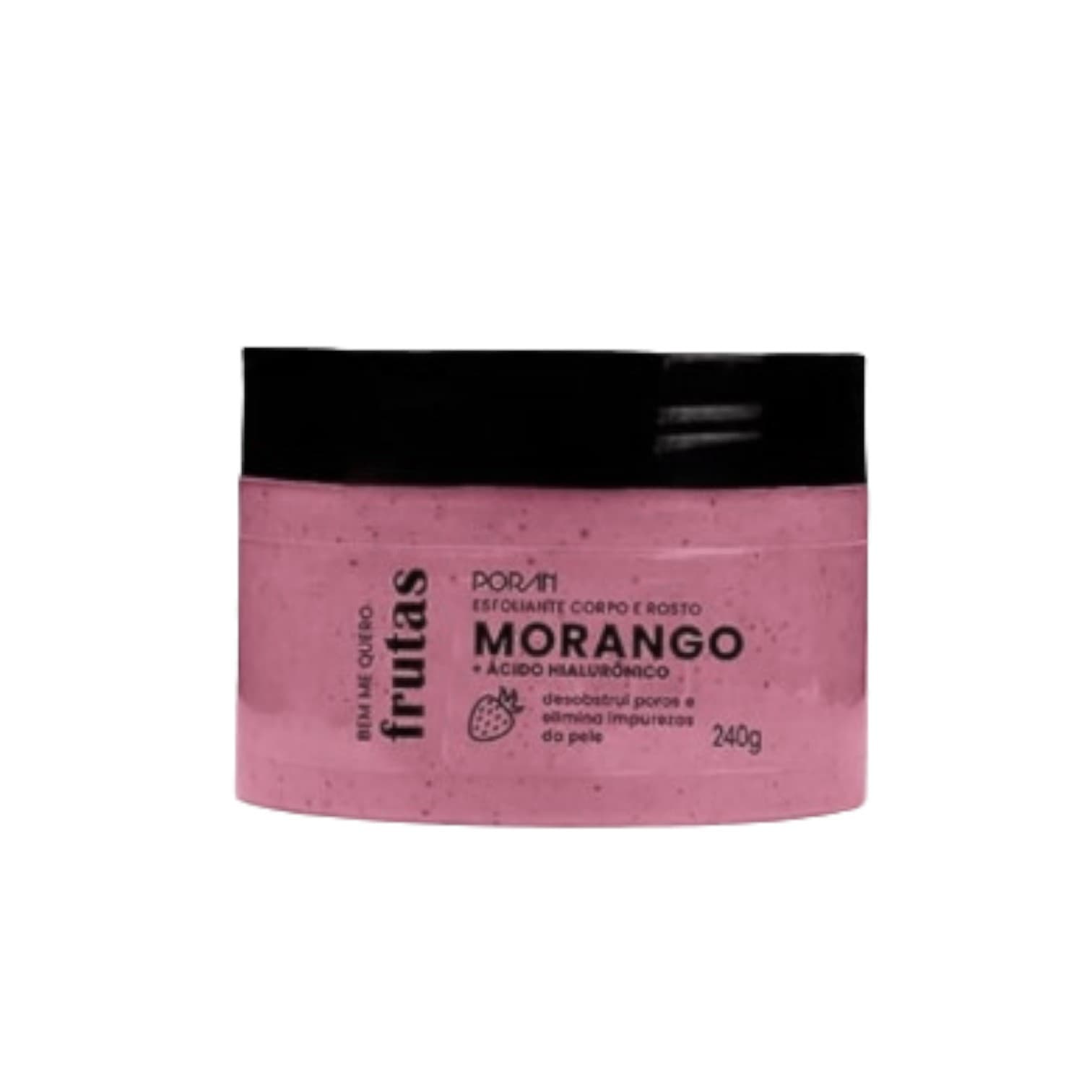 Esfoliante Corpo e Rosto Morango Porán