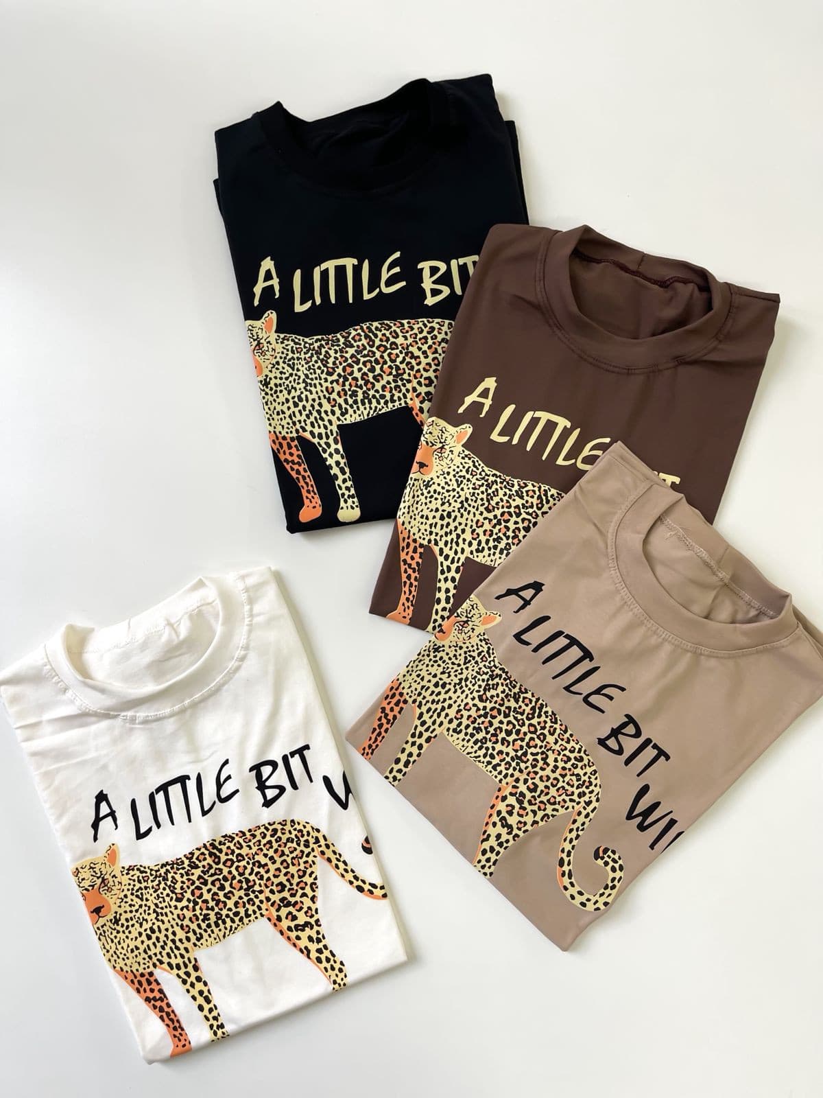 T-Shirt Feminina Estampada Guepardo Ref. 808