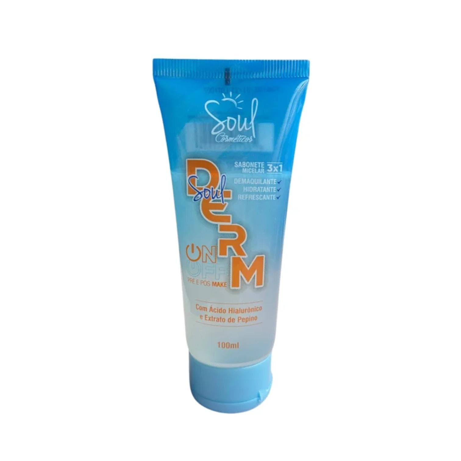 Sabonete Líquido Facial PÓS E PRÉ MAKE Soul Derm